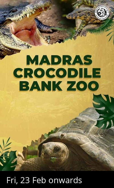 Madras Crocodile Bank Zoo Entry