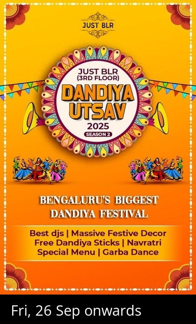 Biggest Ethnic Dandiya Celebration 2025 at JustBlr