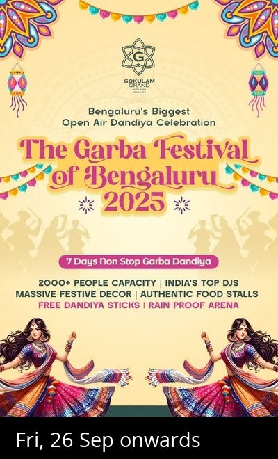 The Garba Festival of Bengaluru 2025 – Open Air