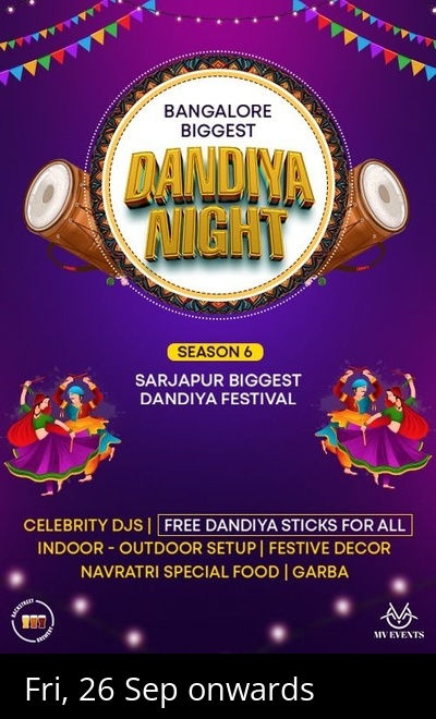 Sarjapur Biggest Ethnic Dandiya Utsav 2025