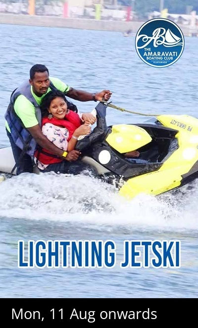 JET SKI RIDE@Amaravati Boating Club-Bhavani Island