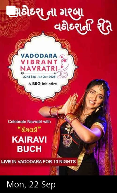 VADODARA VIBRANT NAVRATRI 2025 with Kairavi Buch
