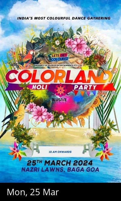 Colorland Goa Holi Party 2024