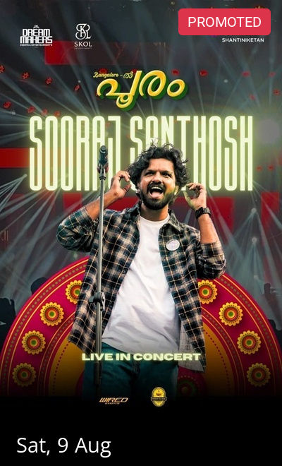 SOORAJ SANTHOSH LIVE IN CONCERT - BENGALURU