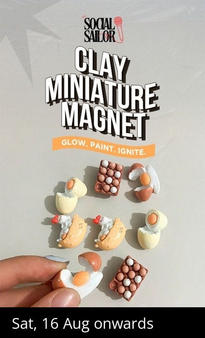 Clay Miniature Magnet Date - Pune