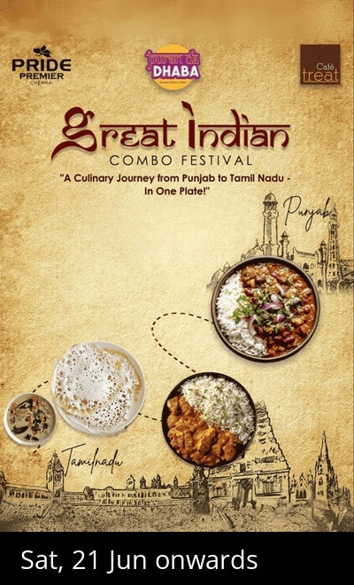 Great Indian Combo Food Festival Pride Hotel 