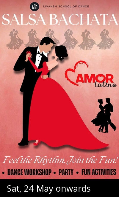 "AMOR LATINO" Salsa bachata  Workshop & party 