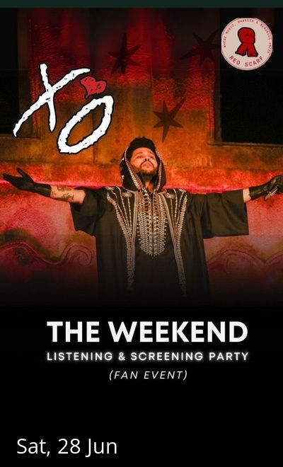 The Weekend fan event