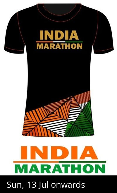 India Marathon - Get T-Shirt & Medal by Courier