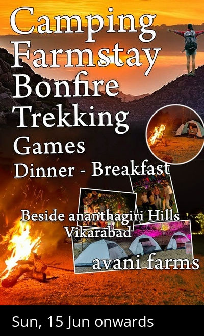 Anantagiri Hills Camping At Avani Farm Vikarabad