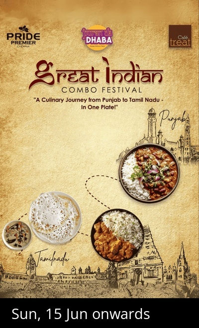Great Indian Combo Food Festival Pride Hotel 