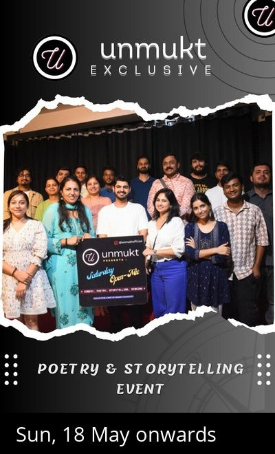 Unmukt Exclusive - Poetry and Storytelling Event