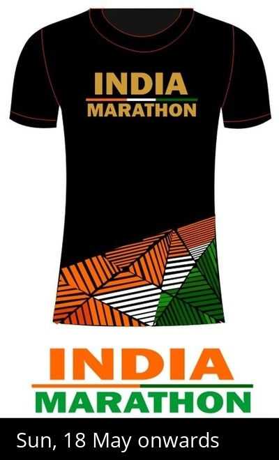 India Marathon - Get T-Shirt & Medal by Courier