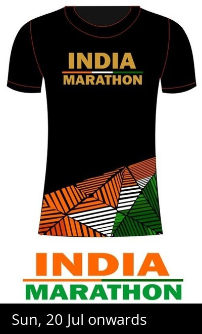 India Marathon - Get T-Shirt & Medal by Courier