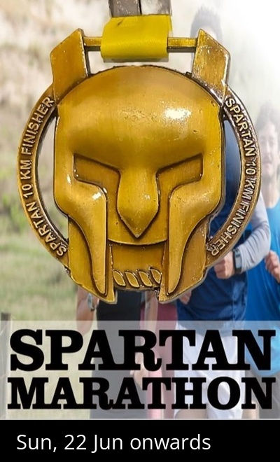 Spartan Fitness Marathon - Get Unique Design Medal by Courier