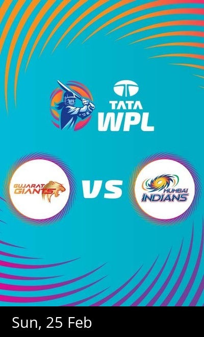WPL - Gujarat Giants vs Mumbai Indians