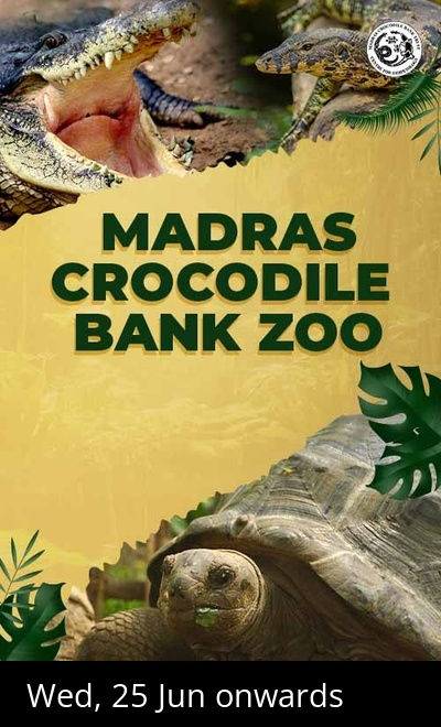 Madras Crocodile Bank Zoo Entry