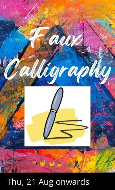 Faux calligraphy