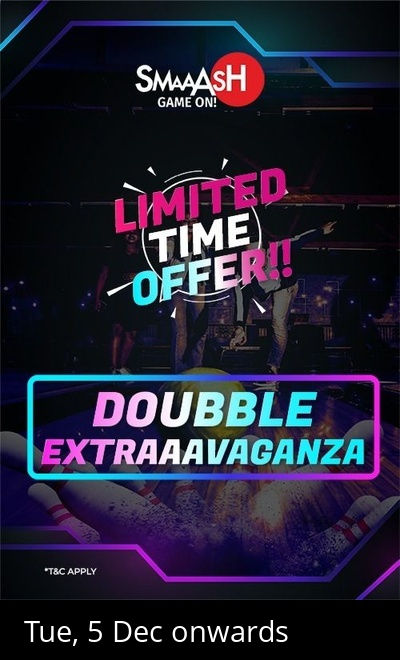 LIMITED TIME OFFER @ SMAAASH MANGALORE