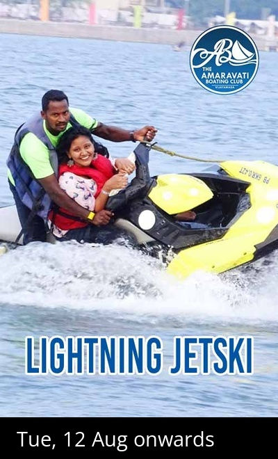 JET SKI RIDE@Amaravati Boating Club-Bhavani Island
