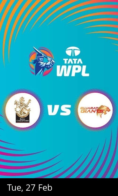 WPL- Royal Challengers Bangalore vs Gujarat Giants
