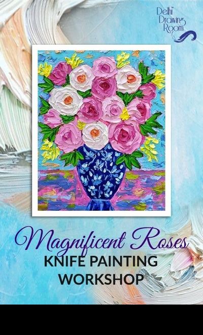 Magnificent Roses Knife Painting Workshop