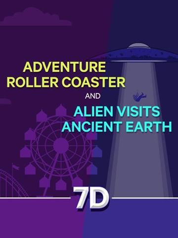 Alien Visits Ancient Earth and Roller Coaster 7D 2019 Movie