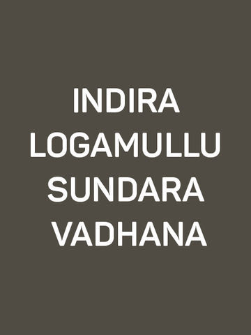 Indira Logamullu Sundara Vadhana