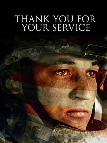 Thank You For Your Service (2017) DVD Custom Cover