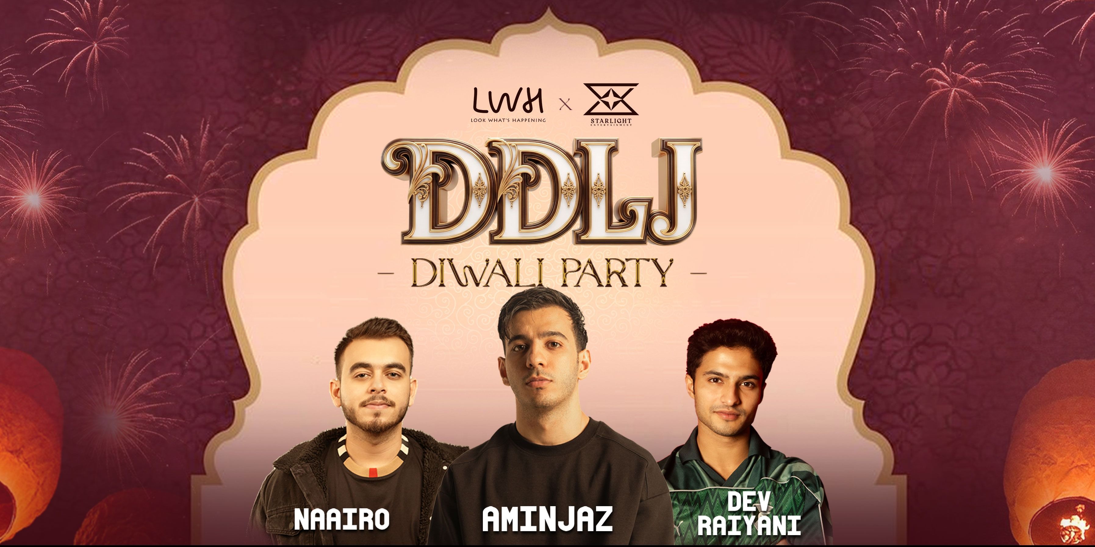 DDLJ Diwali Party Ft Dev Raiyani Aminjaz & Naairo music-shows Event ...