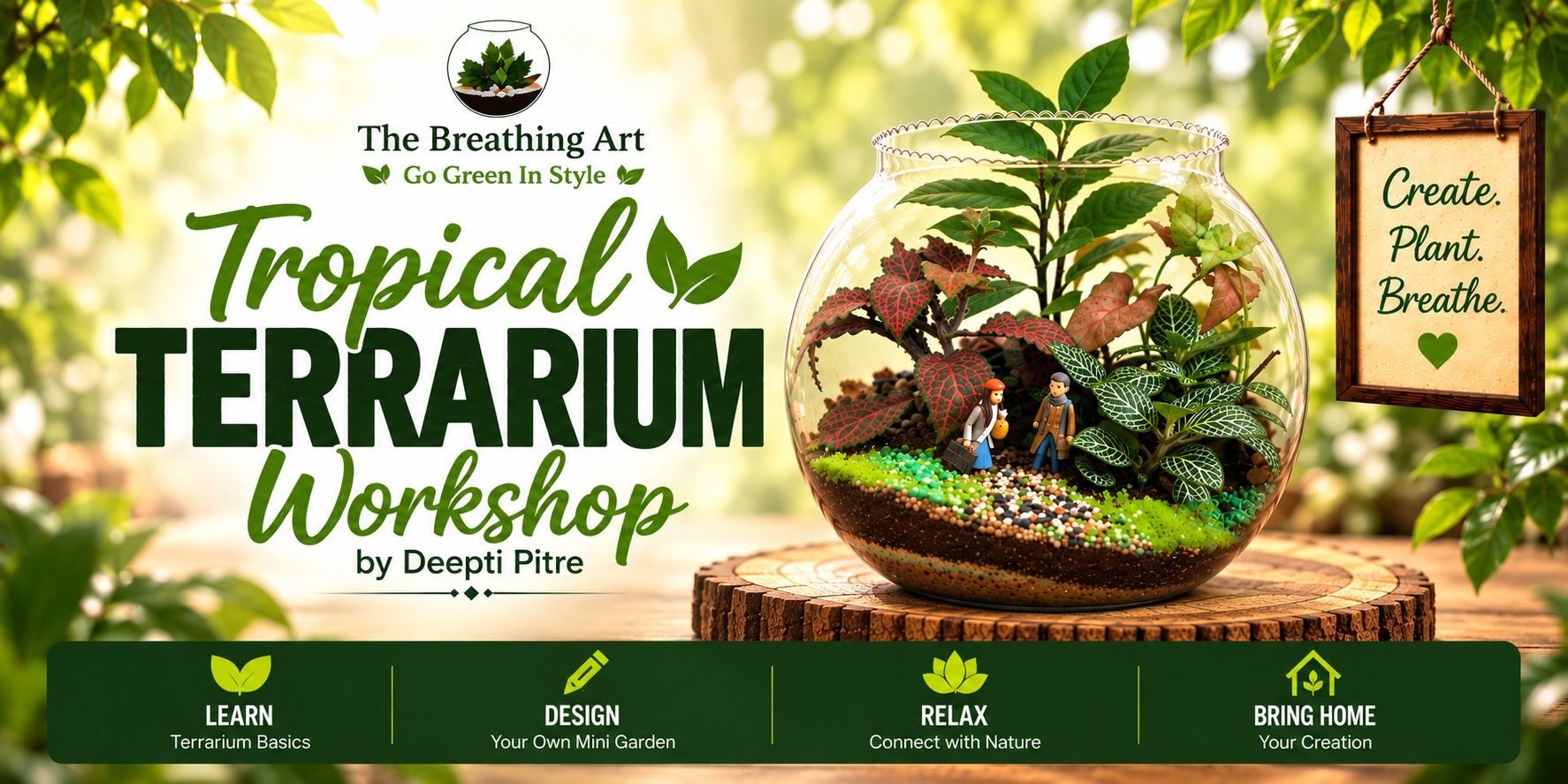4th Oct Tropical terrarium garden workshop Kandivali