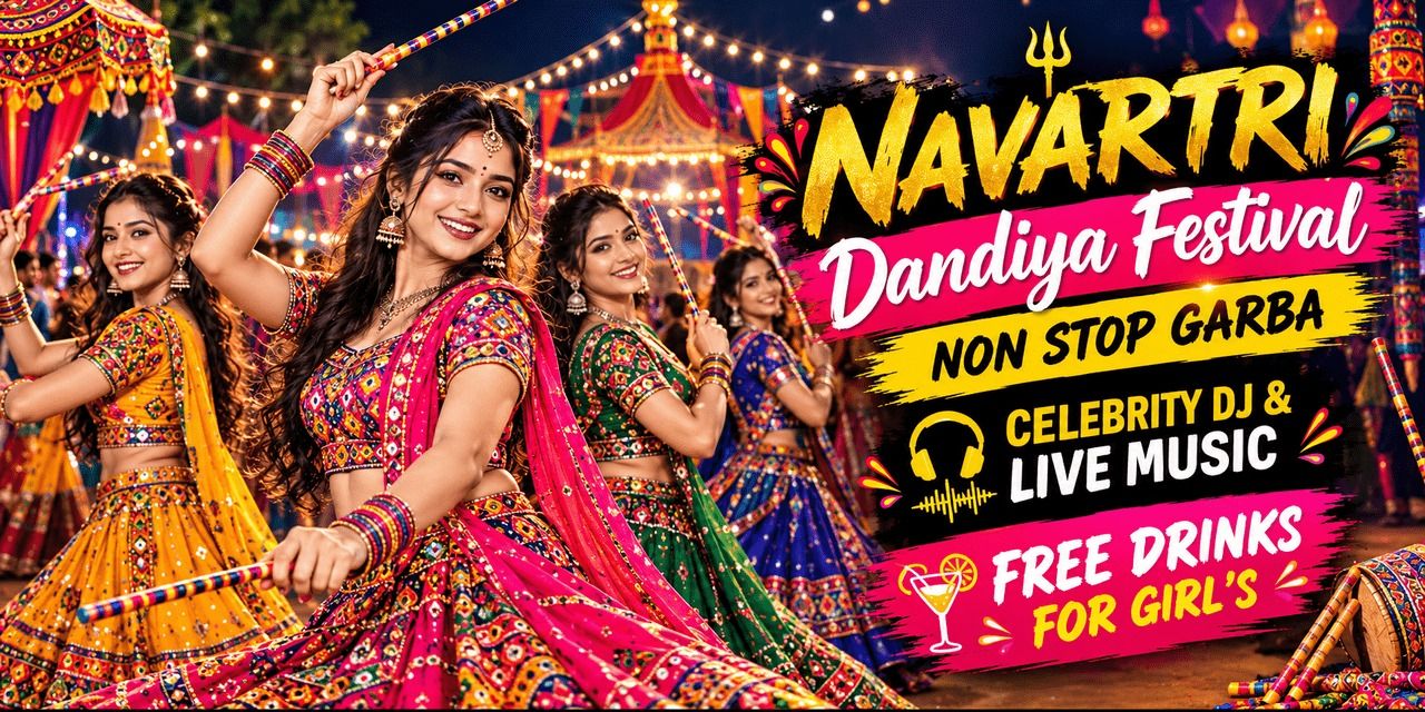 A NAVRATRI DANDIYA GARBA FESTIVALS AT KORMANGALA in Bengaluru
