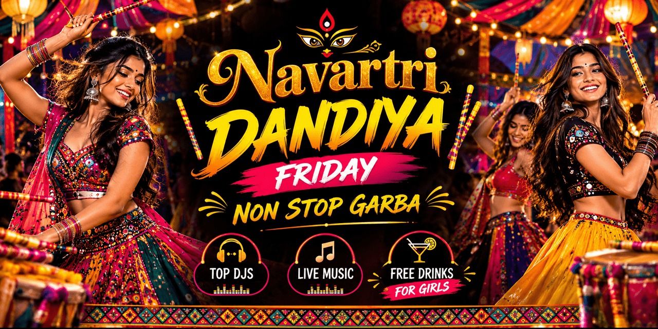 A NAVRATRI DANDIYA NIGHT GARBA BEATS FESTIVAL VIBE in Bengaluru