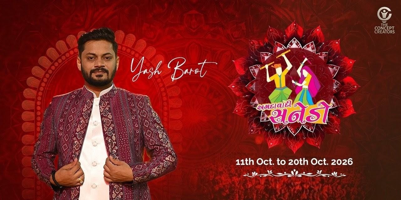 Navratri artwork for Amdavadi Sanedo