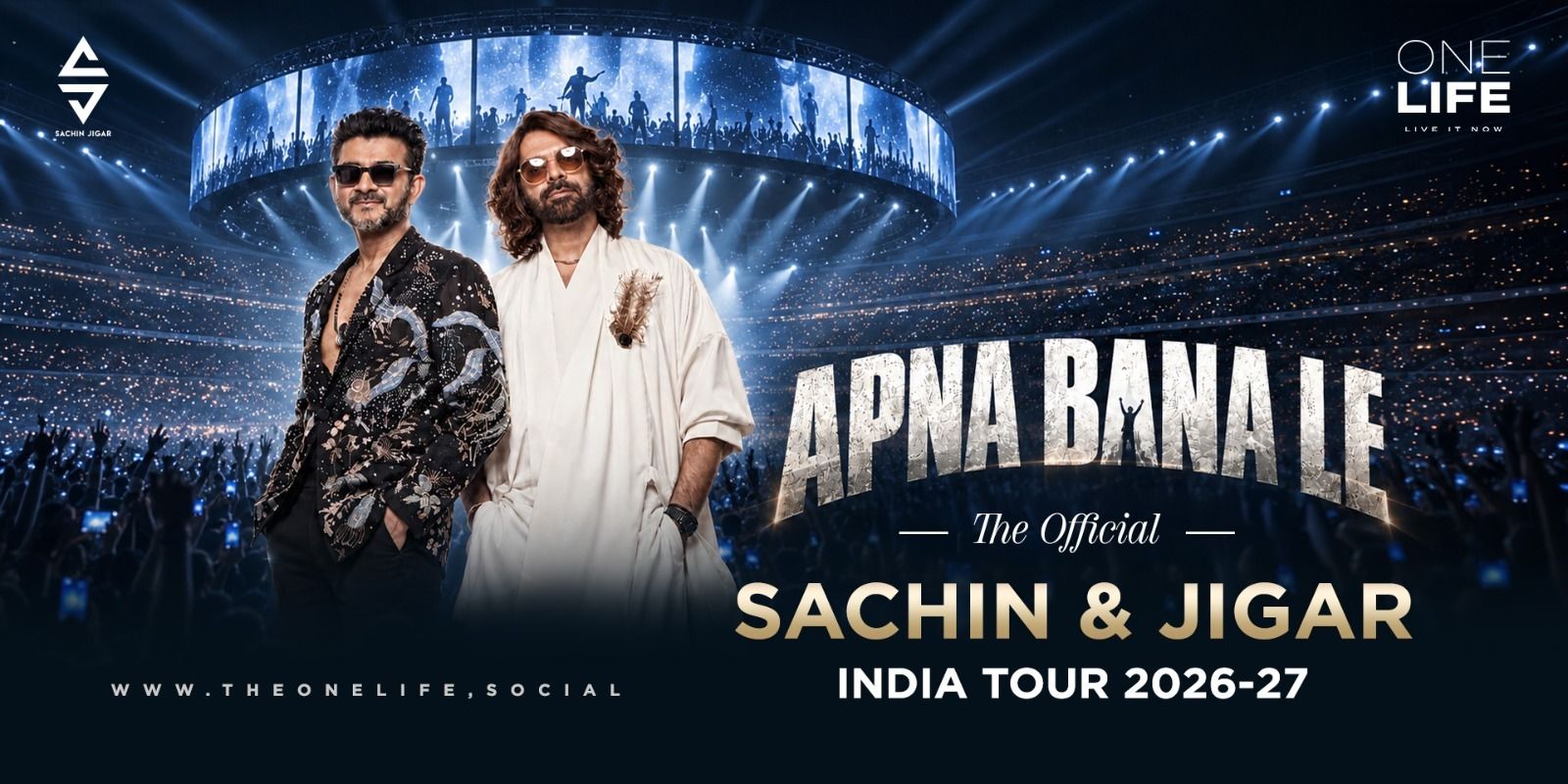 Apna Bana Le Ft.Sachin & Jigar India Tour-OneLife in Surat