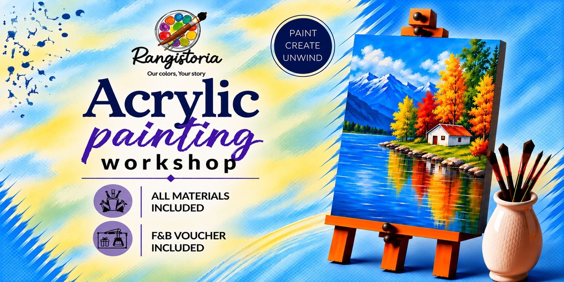 Autumn Reflections- Acrylic Painting Workshop