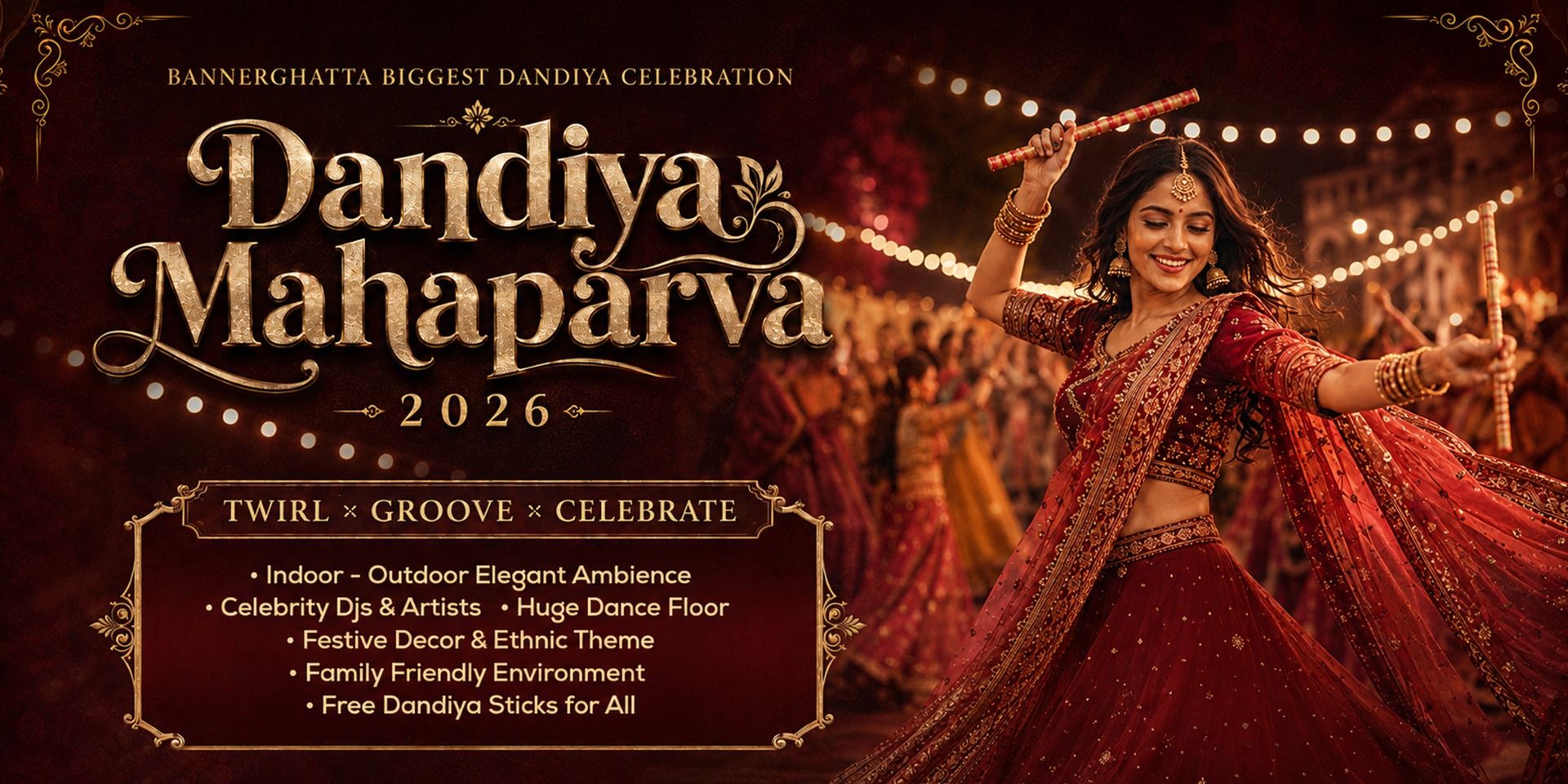 Bengaluru's Biggest Dandiya Celebration 2026