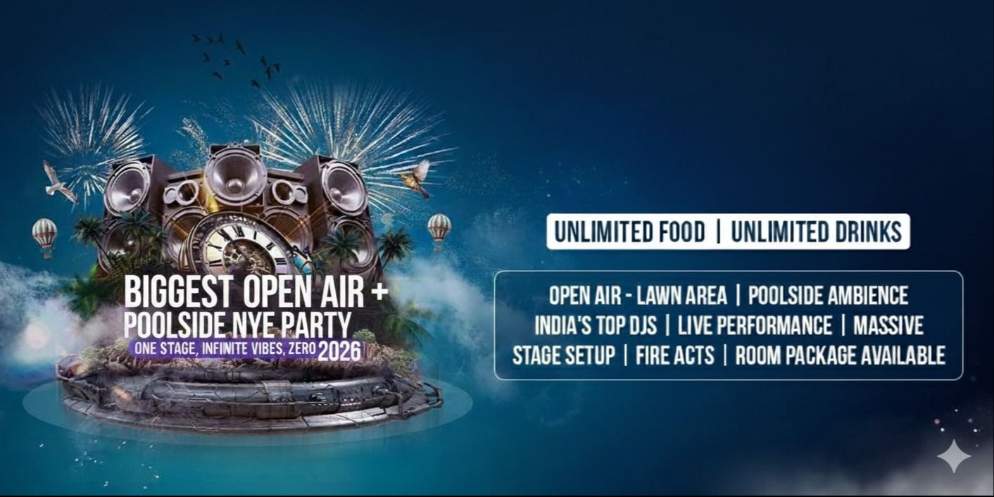 Biggest Open Air-Lawn Area-Poolside NYE Party 2026