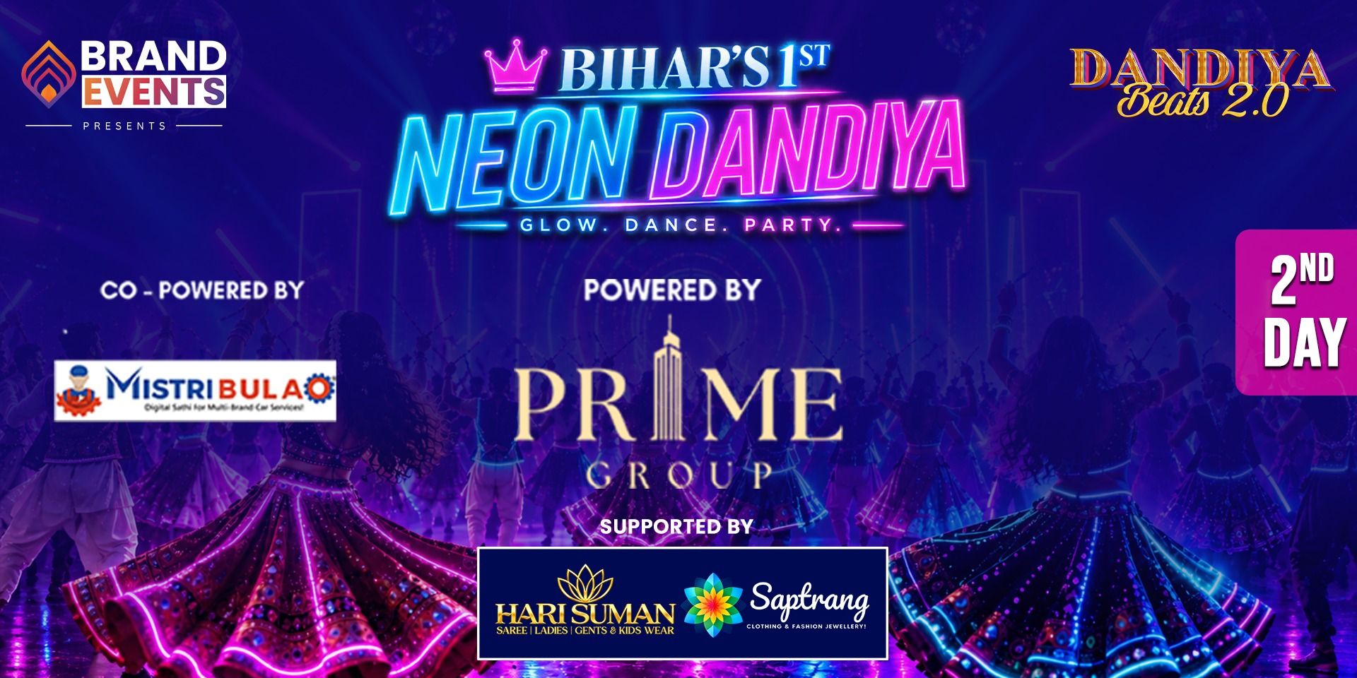 Bihar 1st Neon Dandiya