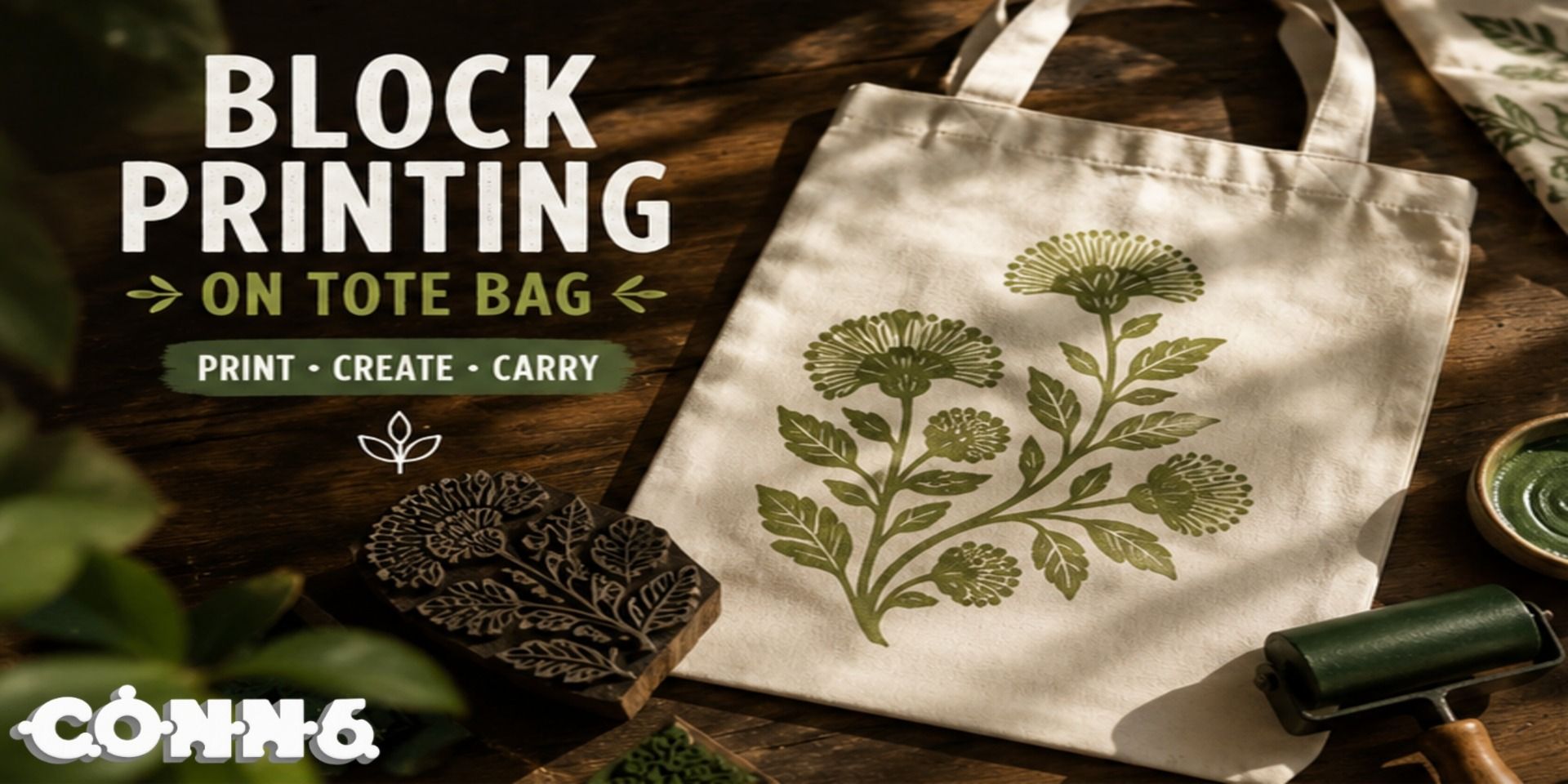 Block Printing on Tote Bag in Delhi