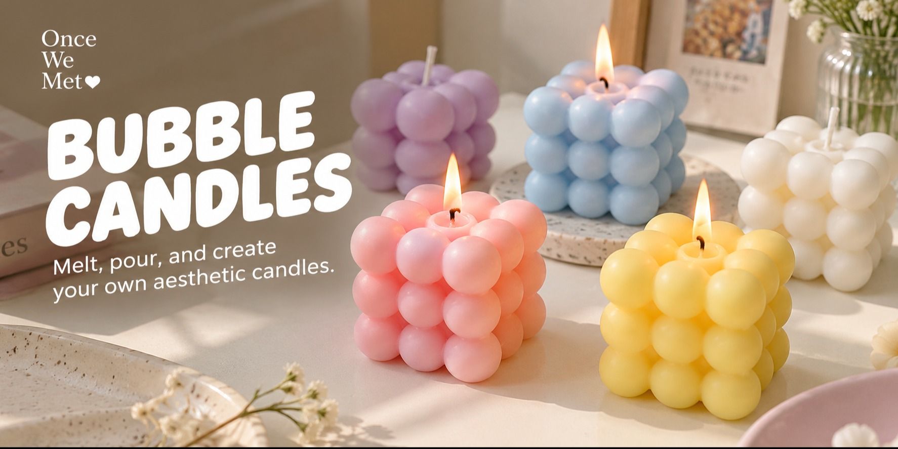 Bubble candles