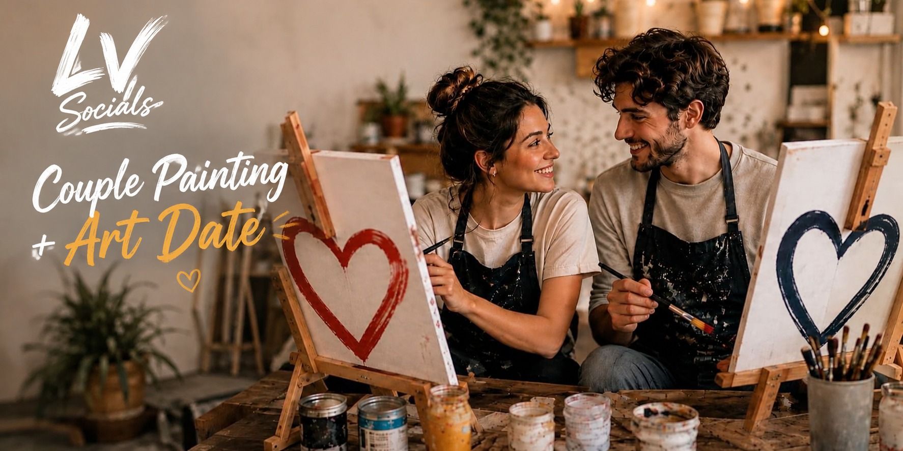 Couple Painting And Art Date