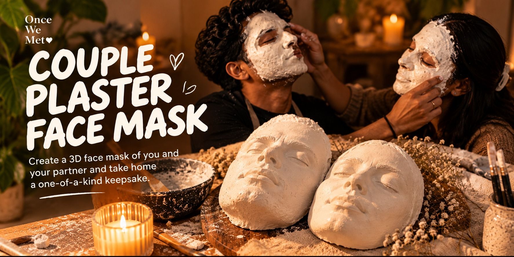 Couple Plaster Face Mask