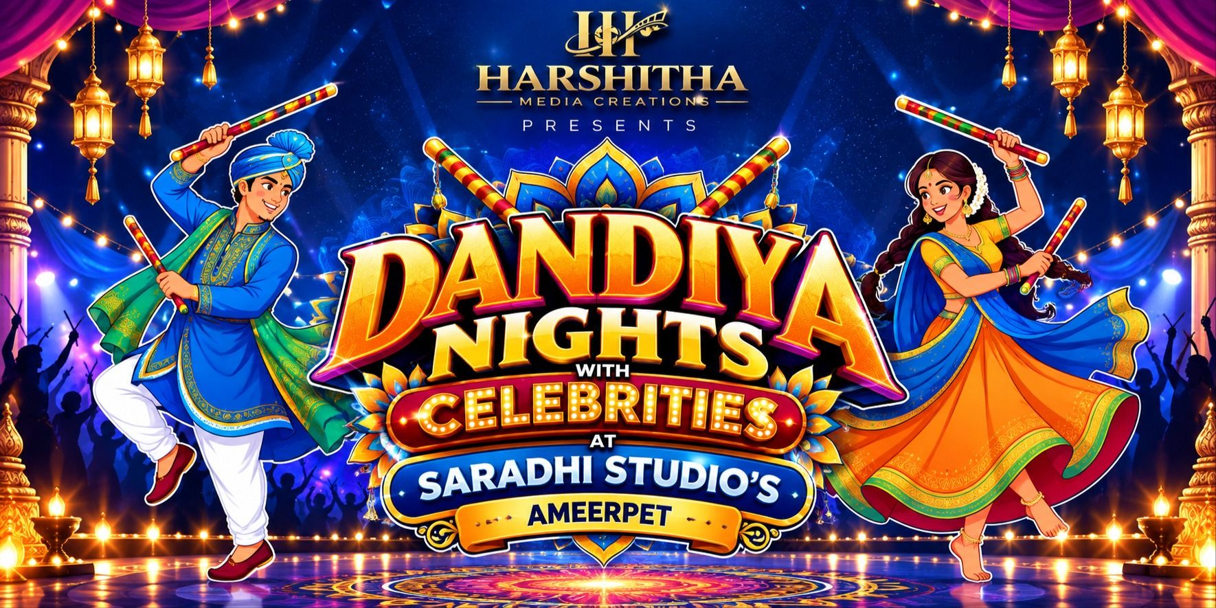 DANDIYA NIGHTS WITH CELEBRITIES SARADHI STUDIO