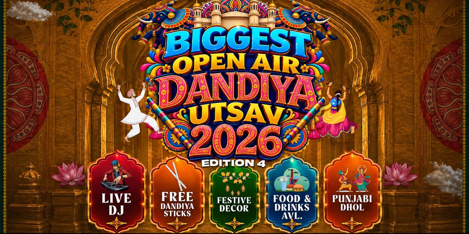 Electronic city biggest Dandiya Utsav  - Open Air in Bengaluru