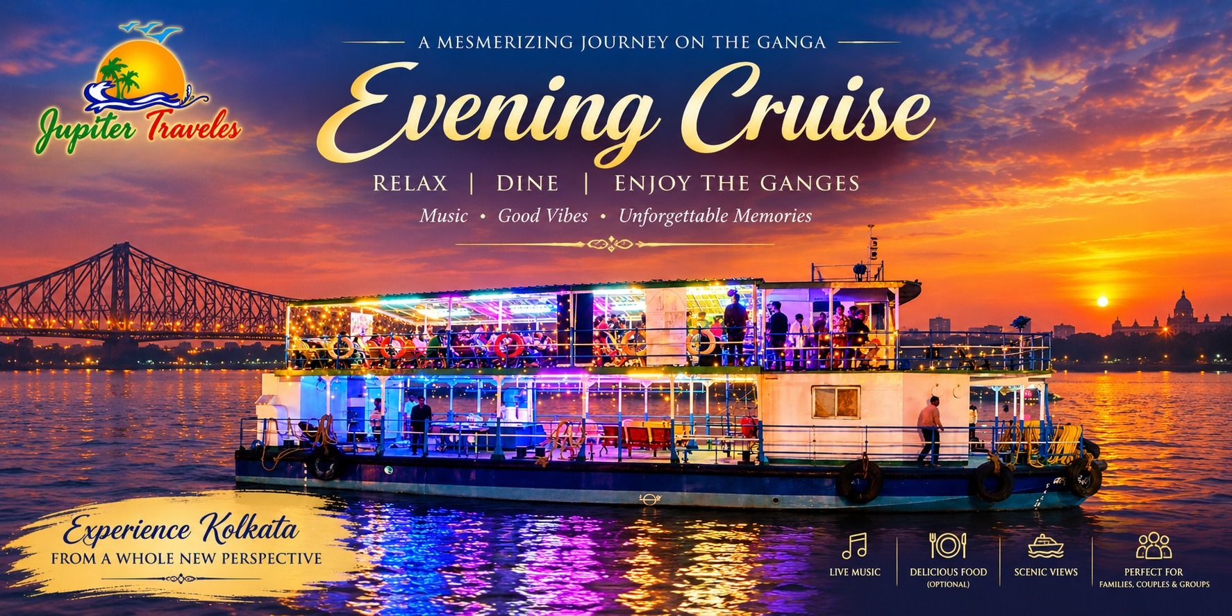 Evening Cruise by Jupiter Traveles in Kolkata