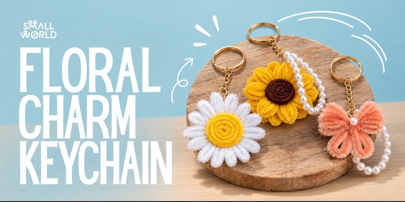 Floral Charm Keychain