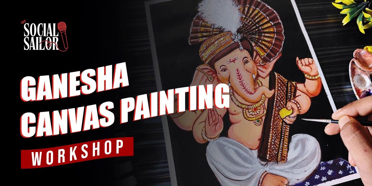 Ganesh Canvas Painting - Pune  Workshops Event Tickets - BookMyShow