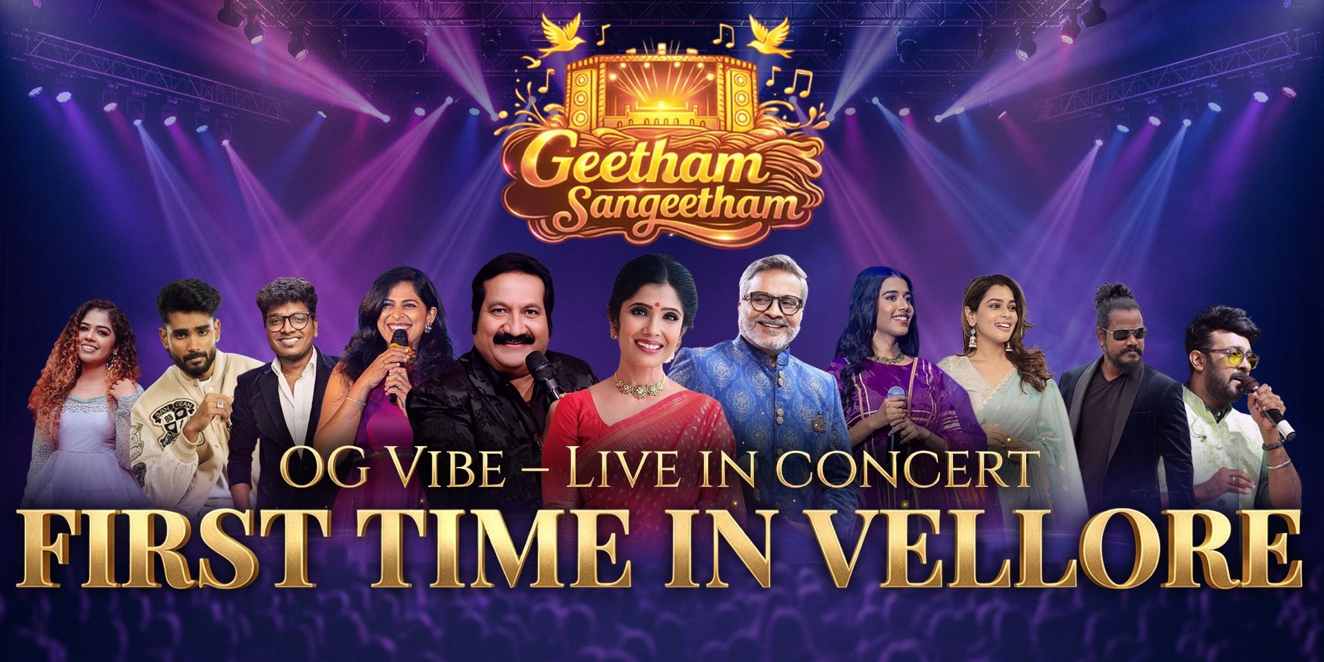 Geetham Sangeetham music-shows Event Tickets Vellore - BookMyShow