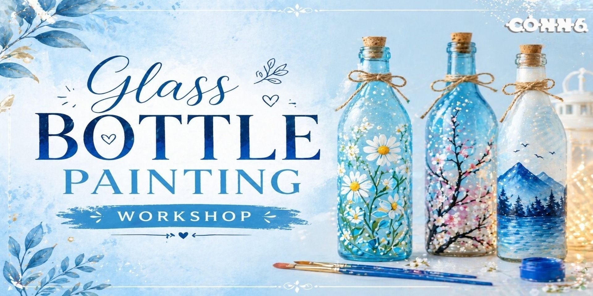 Glass Bottle Painting Workshop in Delhi